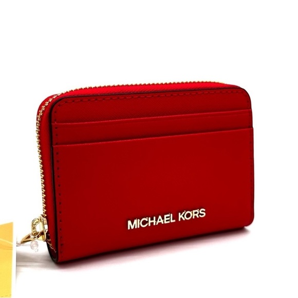 Michael Kors Medium ZA Card Case Wallet Dark Sangria (NWT) - Picture 5 of 8